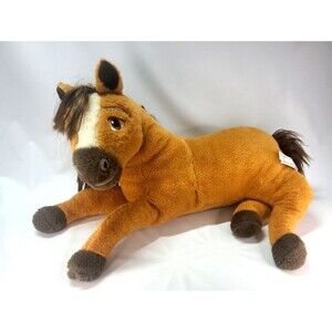 Spirit Untamed Plush Horse Stuffed Stallion 22" Dreamworks Large Laying Down